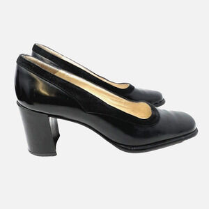 Vintage Coca by Maraolo Career Workwear Black Heel Black‎ Pumps Heels 6B